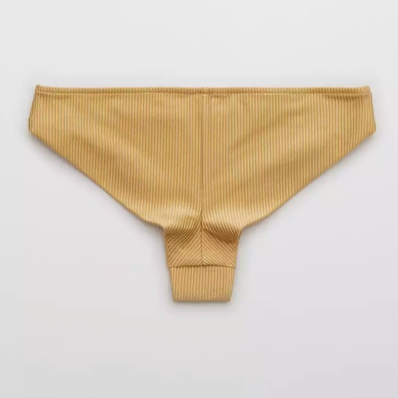 Aerie Ribbed Shine Gold Bikini. Size XSmall - Picture 4 of 5